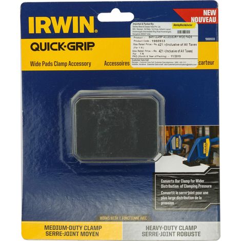 IRWIN QUICK-GRIP WIDE PADS