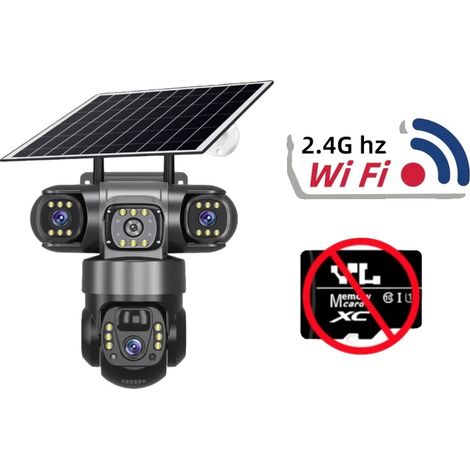 Cámara WiFi para exteriores, detección PIR, visión nocturna, solo cámara, SIN cámara (1/2)