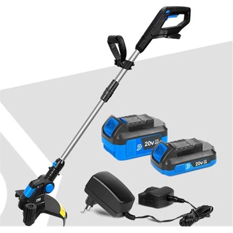 Tondeuse à Gazon électrique 20V Li-ION Batterie Coupe-Herbe sans Fil 12in dégagement Automatique Coupe-chaîne élagage Outils de Jardin (Color : 20V-Coil-Set4, Size : A) (1/5)