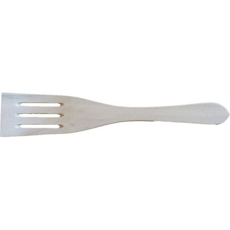 Espatula Cocina 30Cm Curva Ranurada Madera Darman