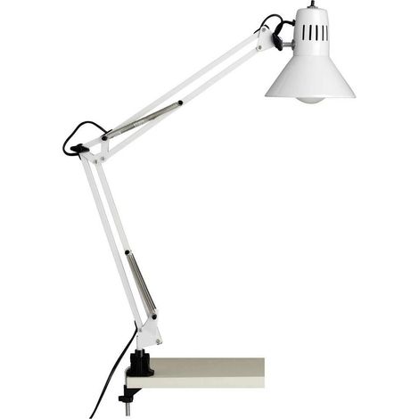 Lampada da scrivania brilliant HOBBY bianco 70 cm metallo 40W
