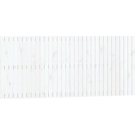 Maison Exclusive - Testiera da Parete Bianca 204x3x90 cm in Legno Massello di Pino (1/5)