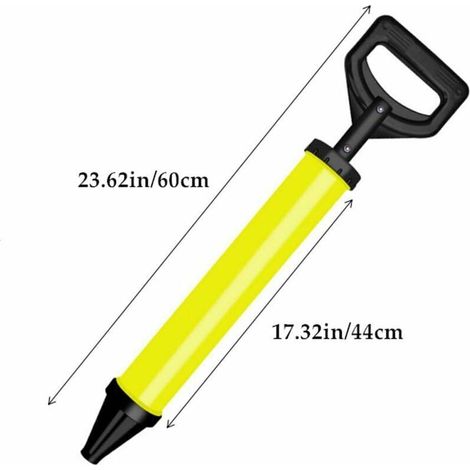 Pistolet à mortier professionnel, ensemble Dekon avec buse interchangeable, idéal pour ciment et calfeutrage (1/3)