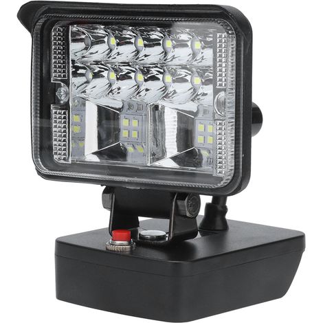 Lampe d'extérieur LED 11 W à clignotement réglable pour outils, compatible avec les batteries au lithium BAT série 20 V. (1/5)