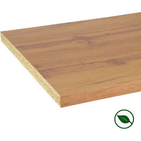 Plan de travail stratifié CPL chêne naturel 3040 x 640 x 38 mm - FSC MIXTE 70%