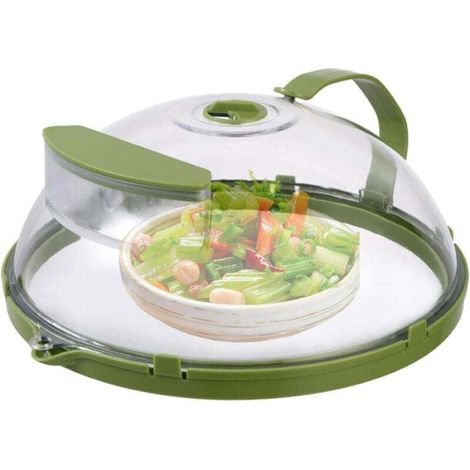Pare-éclaboussures pour micro-ondes , couvercle pour assiette de micro-ondes, pare-éclaboussures professionnel pour micro-ondes (ø30cm) (1/4)
