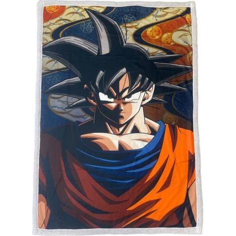 Sherpa-Decke - DRAGON BALL Z - Goku - 100 x 150 cm