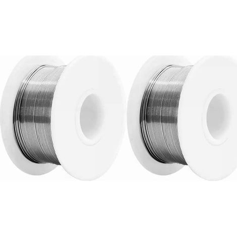 Lot de 2 fils à souder sans résidus de 1,0 mm, étamés pour la soudure et la réparation d'outils électroniques (1/5)