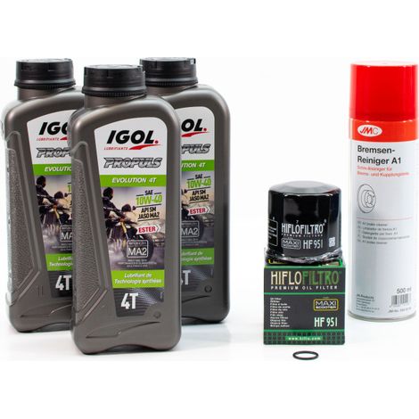 Kit Entretien Vidange pour YAMAHA XP 530 TMAX de 2017 à 2021 - IGOL PROPULS EVOLUTION 10W40 3L