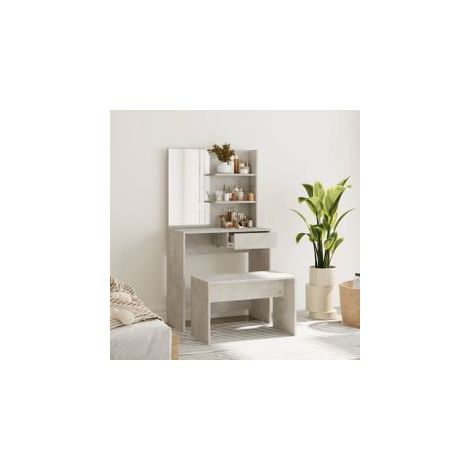 Ensemble de coiffeuse Gris béton 74,5x40x141 (1/5)