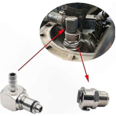 Connecteur universel à dégagement rapide pour conduite de carburant de motos (fiche mâle 5-16) (1/5)