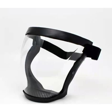 Visière de Protection, Anti-fog Protective Full Face Shield, Face Shield de Protection Complets, HD Transparent Bionic Face Shield de Protection, Visières de Sécurité, Réglable Sangle, Anti-Poussière (1/5)
