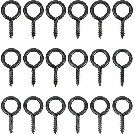 Lot de 30 crochets en S robustes, crochets à vis métalliques, œillets à vis, œillets à vis robustes (1/5)