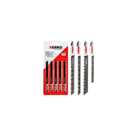 Sägeblätter für Stichsägen HCS für Holz – Wood Classic Bezeichnung 5 Lamellen119bodenture 12 ZpI (2 mm) Befestigung 't' Nutzlänge 5