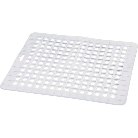 1 Tapis D'évier,Plastique Résistant,Surface Antidérapante,Trous Évacuation,Eau,Cuisine