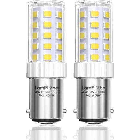 Ampoule Machine a Coudre, Ampoule Baillonette B15 Blanc Froid 6000K, AC 220-240V, Ampoule LED B15 pour Machine à Coudre, Hotte Aspirante (1/5)