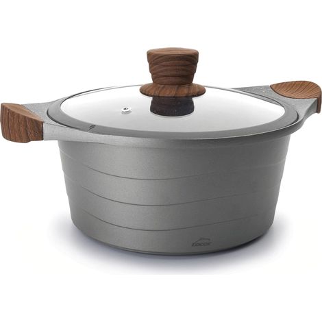Forno olandese antiaderente 24 cm grigio - 27324 - lacor (1/5)