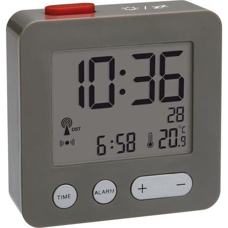60.2545.10 radiopiloté(e) Réveil Anthracite Heures de réveil 1 (1/2)
