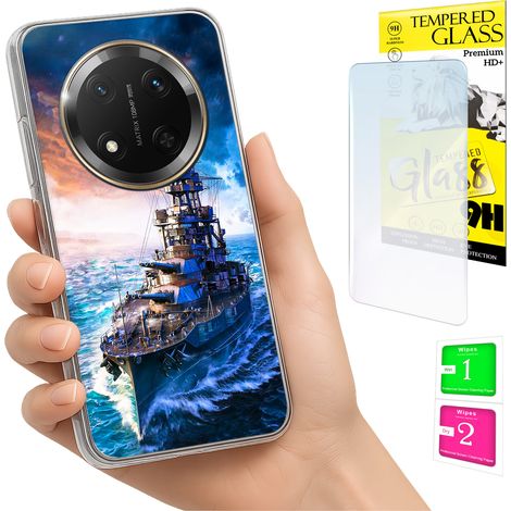 Funda para Honor Magic7 Lite con cubierta fotográfica y tapa trasera + cristal 9H (1/5)