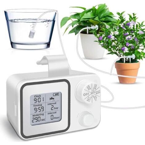 Kit di irrigazione a goccia automatico - per 15 piante in vaso, l'acqua raggiunge direttamente le radici. (1/4)