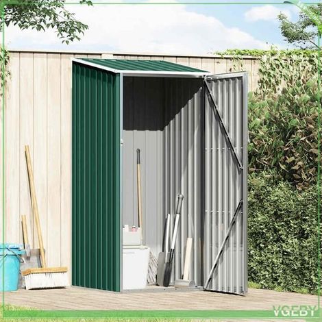 Abri de jardin - FAFEICY - 46289 - Acier galvanisé - Vert - 87 x 98 x 148/159 cm (1/5)