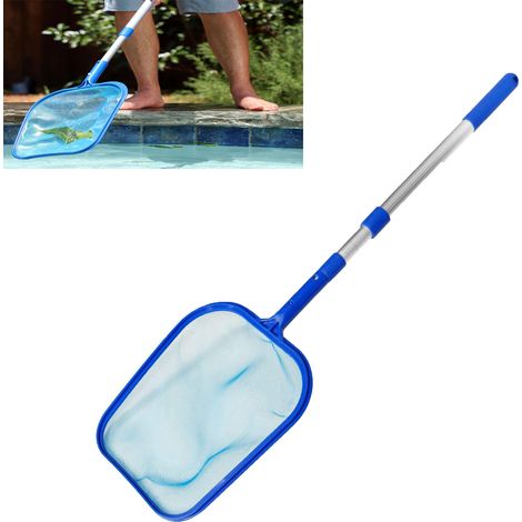 Écumoire de piscine, épuisette de récupération, accessoires de nettoyage de piscine, épuisette de récupération (avec manche)