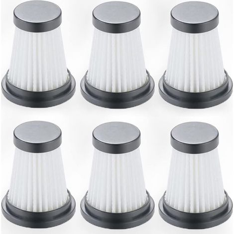Paquet de 6 filtres de remplacement pour aspirateur sans fil Moosoo K12 K12 PRO K13, accessoires de filtre pour aspirateur à main, accessoires de filtre pour aspirateur à main (1/4)