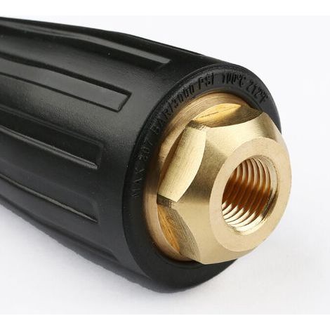 Buse Rotative Haute Pression 3000 PSI Buse de Pulvérisation Turbo pour Nettoyeur Hute Pression avec Raccord Rapide 1/4", 030(noir) (1/3)