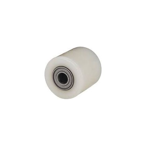 rodillo transpaleta knb82-20-60 nylon blanco extrafuerte eje bolas