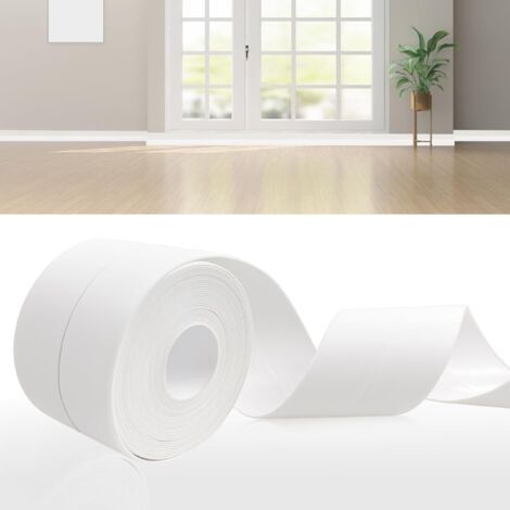 Plinthe souple autocollante en PVC 38mm – Longueur 6.4m – Haute résistance à l'abrasion – Flexible pour cuisine et salle de bain (1/5)