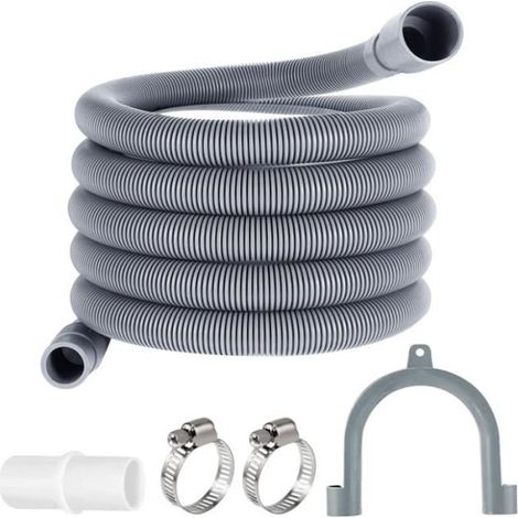 3M Tuyau de Vidange Universel Tuyau de Vidange pour Machine Laver Tuyau Lave Vaisselle pour Lave-linges et Lave-vaisselles,Rallonge