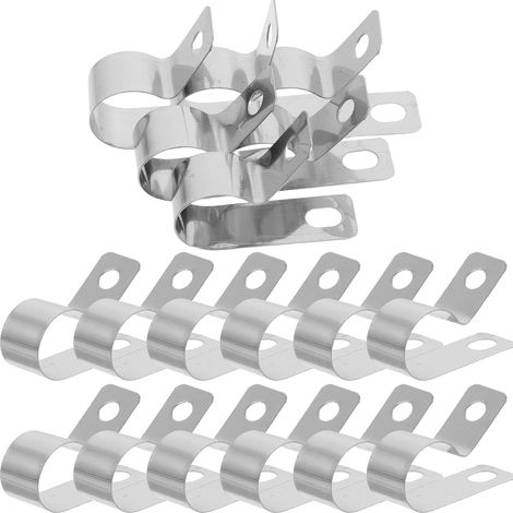 Lot de 50 clips de clôture en acier inoxydable pour enclos et clôtures installation rapide et finition lisse. (1/4)