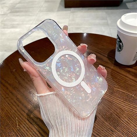 Coque pour iPhone 15 Pro Max avec compatibilité MagSafe, béquille intégrée et dos résistant aux rayures, série Classique