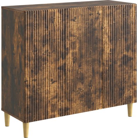 Sideboard Smoked Oak 89 x 34.5 x 80 cm Engineered Wood vidaXL