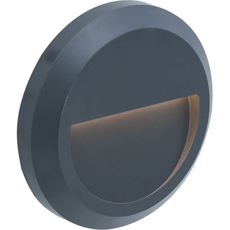 FORLIGHT Siram Aplique Exterior LED Blanco cálido en Color Gris Urbano (1/5)