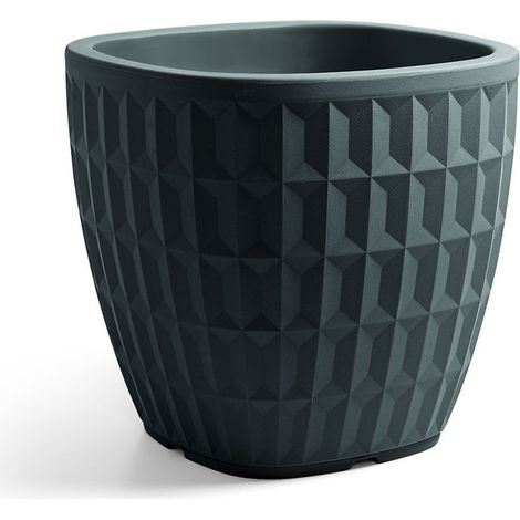 Vaso Quadrato Tyle  Anthrazit - 30 cm