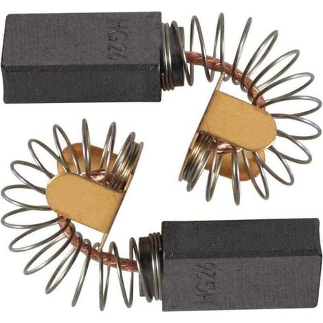 Set di spazzole di carbone di ricambio (2 pezzi) per seghe circolari Bosch 1619X08020, 1619X07410, 1619X01351, 2610320391 e Skil HD77 - S77
