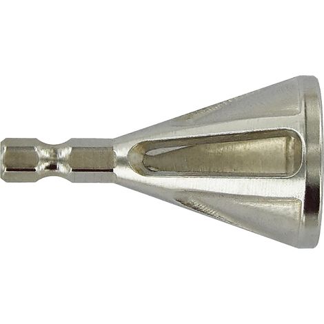 TIVOLY - Fraise HCS à Ébavurer - Pour Tiges Filetées et Tubes Métal ou Plastique Ø 7-22 mm - Queue Hexagonale 6,35 mm - Système Quick Change (1/4)