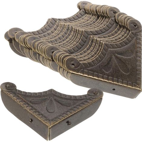 30 protège-coins décoratifs, métal, style vintage, pour meubles (1/5)