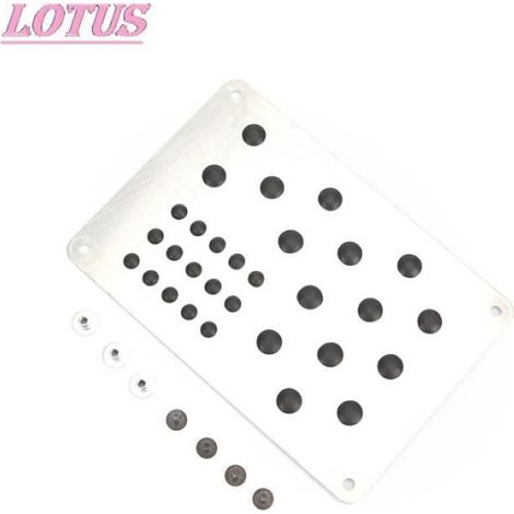 Pièces Auto,Tapis de sol de voiture universel argenté 1 pièce,plaque de protection pour talon de pied,Patch- Type Cleaning Scraper-A (1/4)
