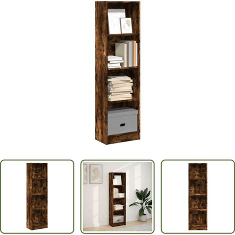 Bücherregal Räuchereiche - Bücherregal Räuchereiche 40x24x143 cm Holzwerkstoff (1/5)