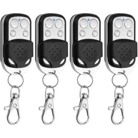 3-teiliges Universal-Torfernbedienungsset, 433,92 MHz Funkfernbedienung mit 4 Tasten, Schiebeabdeckung und Schlüsselanhänger für elektrische Garagentore