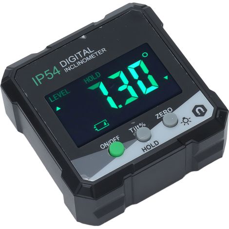 4x90° IP54 Magnetischer Digitalwinkelmesser, elektronischer Neigungsmesser mit LCD-Bildschirm, präzise Winkelmessung für Heimwerker (1/5)