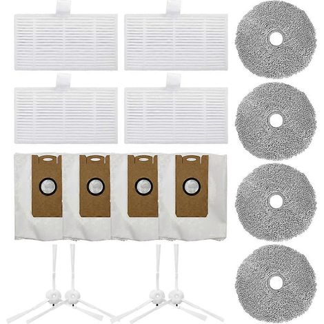 Brosse pour aspirateur Avec Xiaomi Lydsto W2 pièce détachée Side Brosse HEPA Filers Serpillière Cloths Sac à poussière de remplacement Robot Aspirateur (1/5)