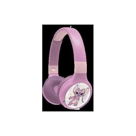 Casco infantil Lexibook Stitch Angel 2-en-1 Bluetooth 5.0 y filaire, limitador 85 dB