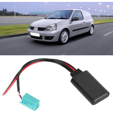 Autoradio Bluetooth Mains Libres avec Radio Stéréo, Adaptateur Aux Câble pour Clio 2005-2011, Kit Audio Sans Fil (1/5)