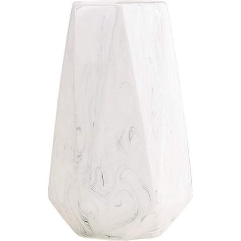 20cm Vase de Blanc marbre Céramique vases decoratifs Design Haut pour Maison, fête, Centre de Table de Mariage