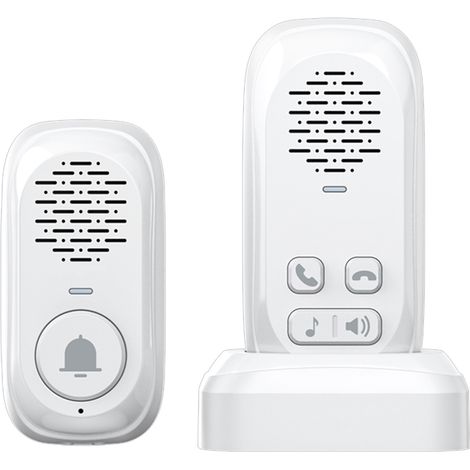 Intercomunicador de voz inalámbrico RF433, timbre bidireccional (1/5)