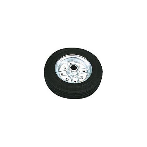 Maxter – Roulette jante acier 200 mm – Galet plein métal – Charge 200 kg – Pour chantiers humides et terrains accidentés