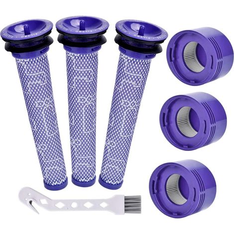 Pré et post filtre pour Dyson V6/V7/V8/DC58/DC59/DC61/DC62